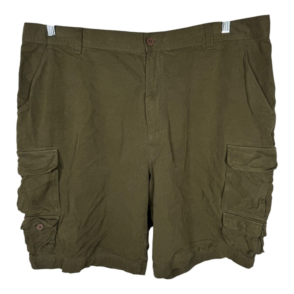 Tommy Bahama Mens Sz 42 Silk Blend Cargo Shorts‎ Green Pockets Outdoors Casual